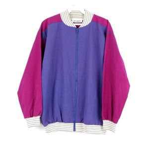 Vintage 80s Streetwear Color Block Bomber Jacket